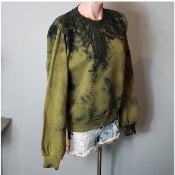 Les Coyotes De Paris Alison Tie Dye Blouson Pullover Sweater Sz 40 Medium - Picture 2 of 12